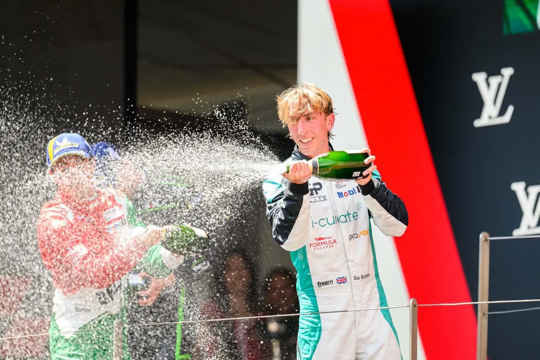 Champagne on the podium